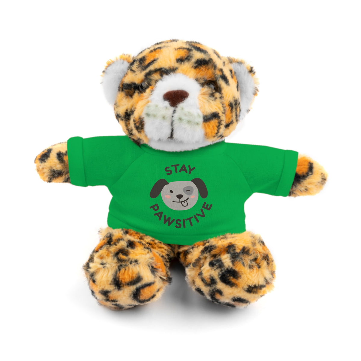 Stay Pawsitive Stuffed Animal | Cute Positive Encouragement Gift