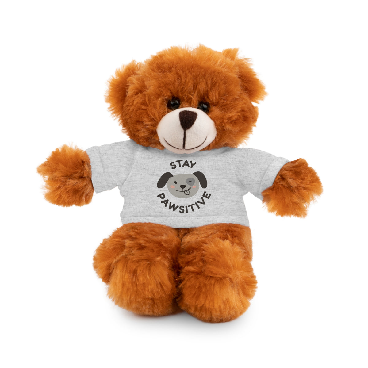 Stay Pawsitive Stuffed Animal | Cute Positive Encouragement Gift