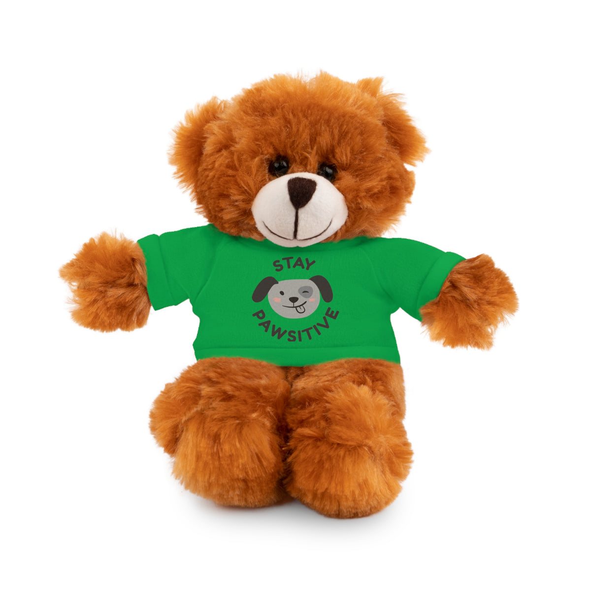 Stay Pawsitive Stuffed Animal | Cute Positive Encouragement Gift