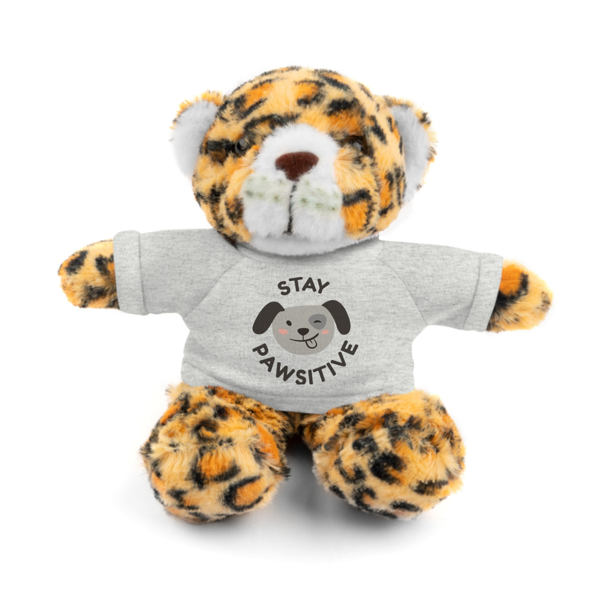 Stay Pawsitive Stuffed Animal | Cute Positive Encouragement Gift