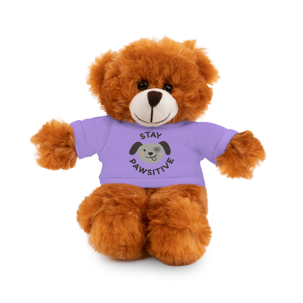 Stay Pawsitive Stuffed Animal | Cute Positive Encouragement Gift