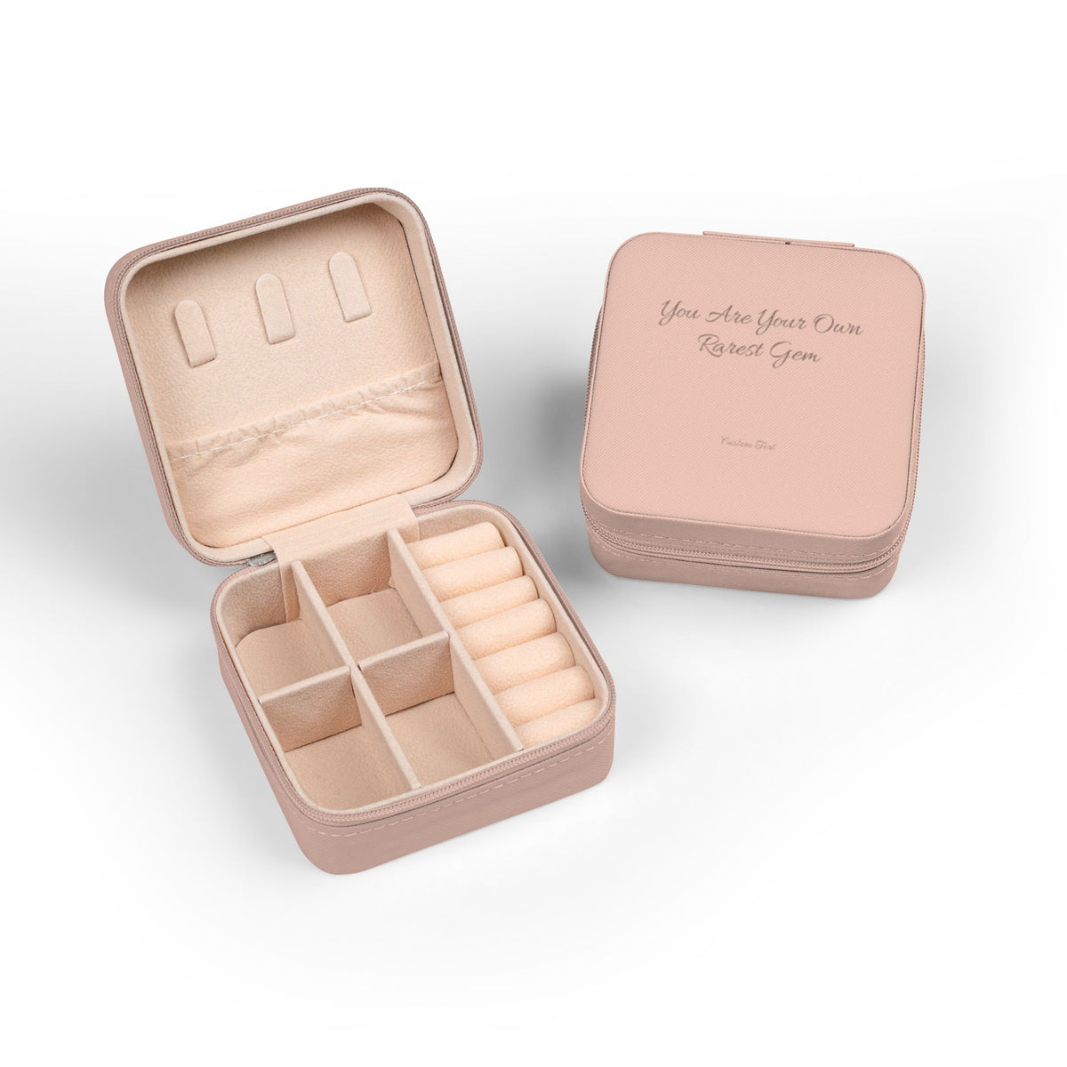 You Are Your Own Rarest Gem Jewelry Case | Personalized Travel Jewelry Box