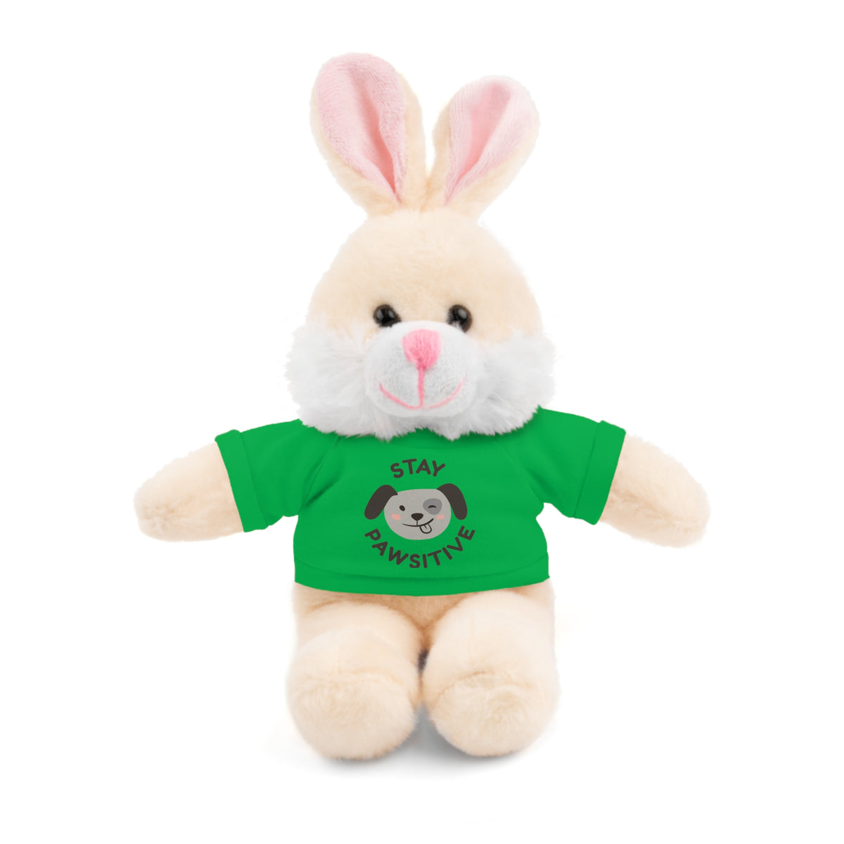 Stay Pawsitive Stuffed Animal | Cute Positive Encouragement Gift