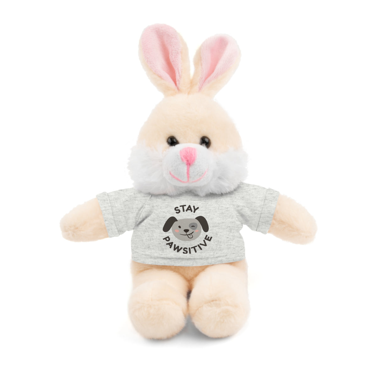 Stay Pawsitive Stuffed Animal | Cute Positive Encouragement Gift