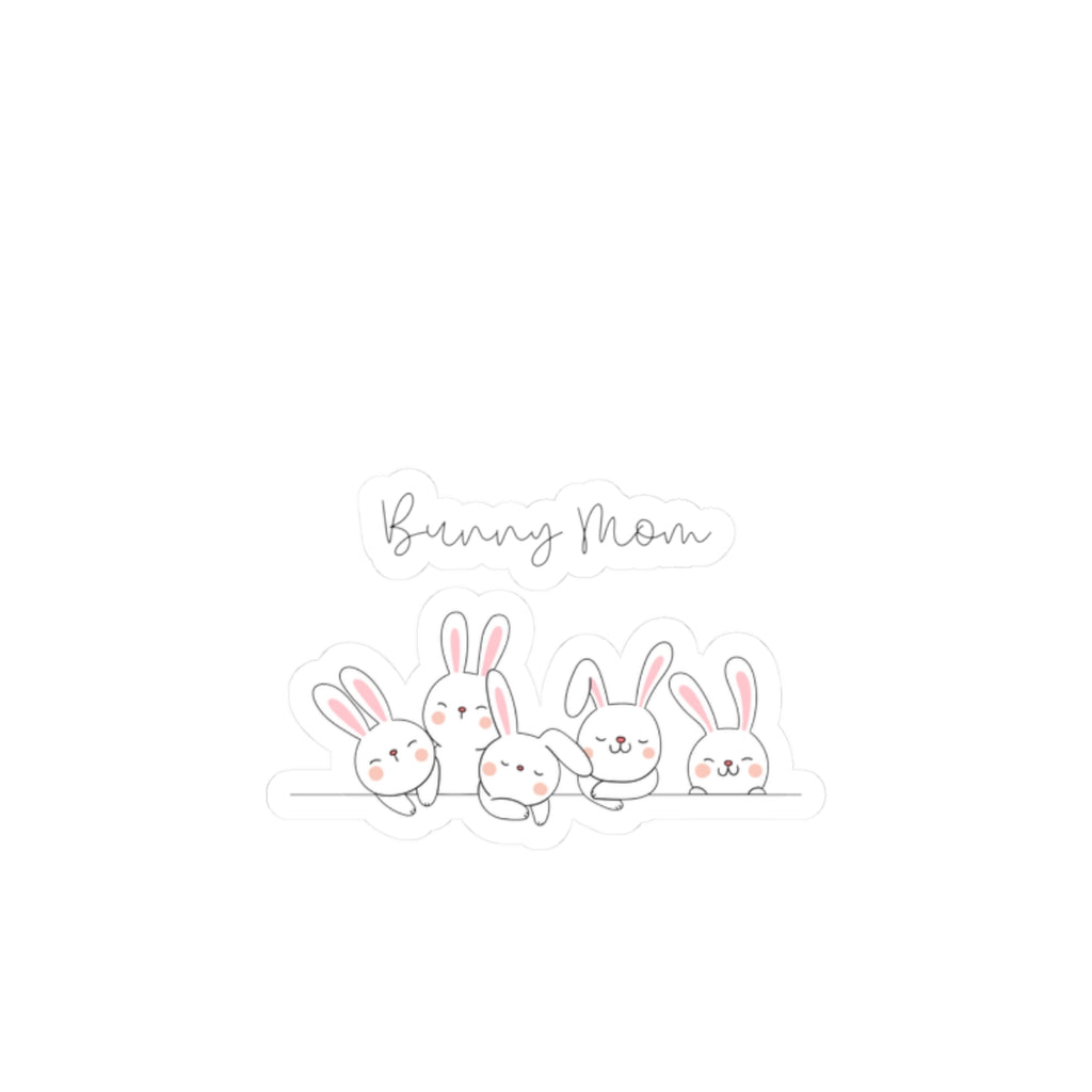 Bunny Mom Stickers | Cute Rabbit Vinyl Sticker Set