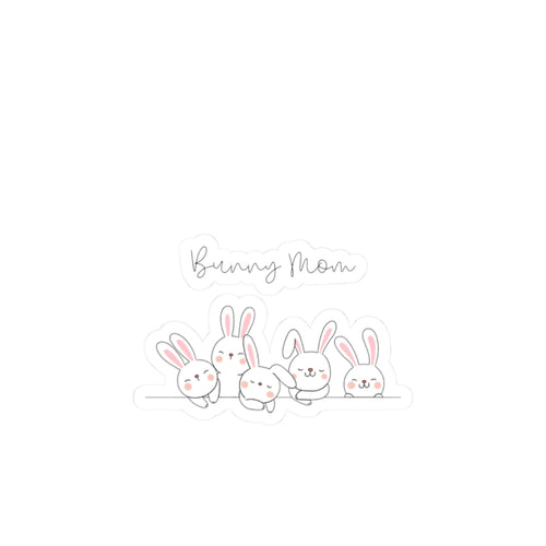 Bunny Mom Stickers | Cute Rabbit Vinyl Sticker Set