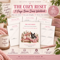 Brain Dump Printable Planner | The Cozy Reset | 7-Page Guided Brain Dump Workbook