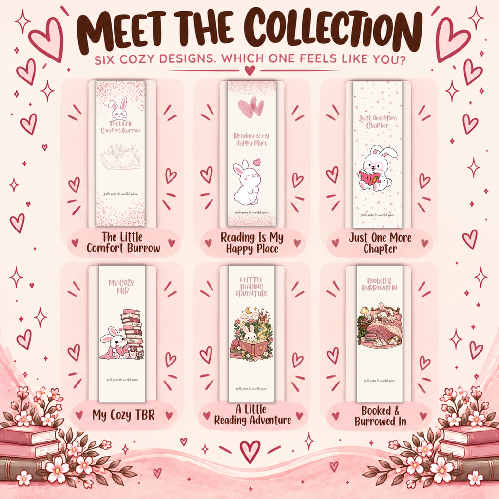 Reading Bookmarks | Book Tracker, Reading Log & TBR Bookmark Bundle | Pick 1, 3 or 6