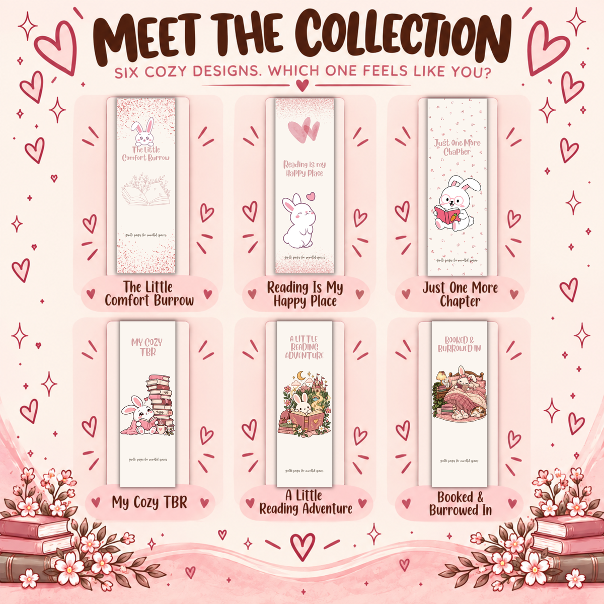 Reading Bookmarks | Book Tracker, Reading Log & TBR Bookmark Bundle | Pick 1, 3 or 6