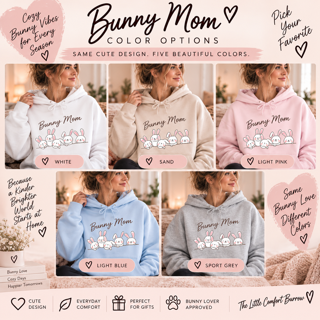 Bunny Mom Sweatshirt | Cozy Rabbit Lover Crewneck