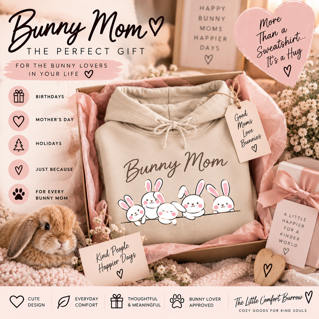 Bunny Mom Sweatshirt | Cozy Rabbit Lover Crewneck