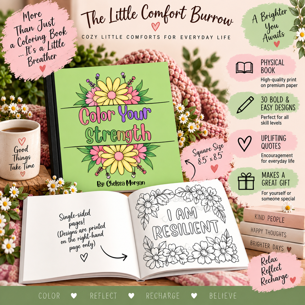Color Your Strength | Adult Coloring Book for Relaxation & Mindfulness