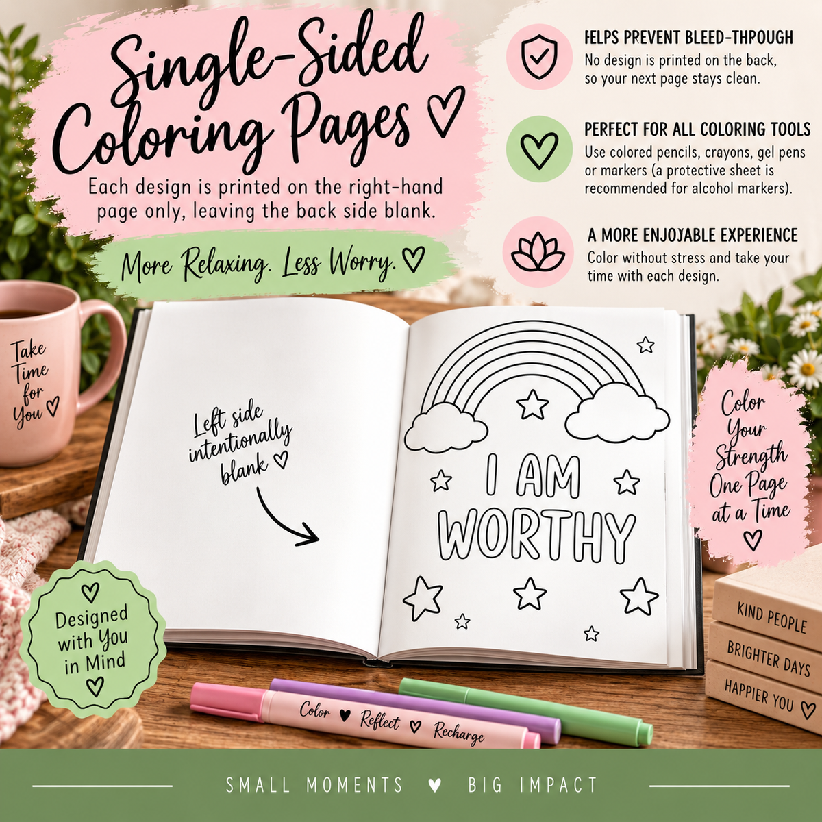 Color Your Strength | Adult Coloring Book for Relaxation & Mindfulness