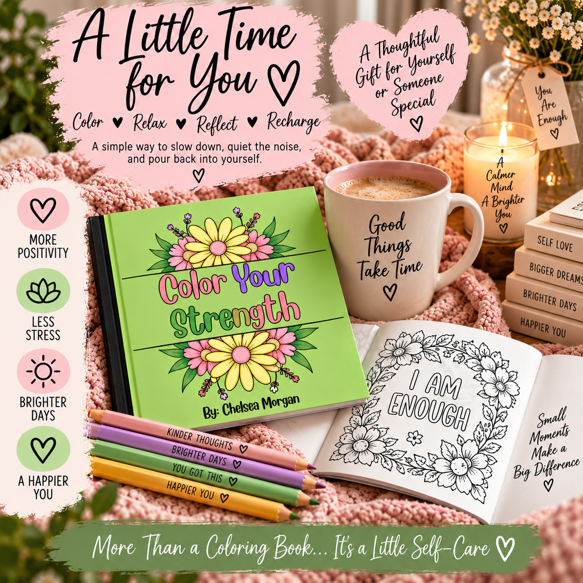 Color Your Strength | Adult Coloring Book for Relaxation & Mindfulness