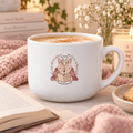 Cozy 25 oz Ceramic Latte Mug | Large Coffee Mug for Cozy Mornings