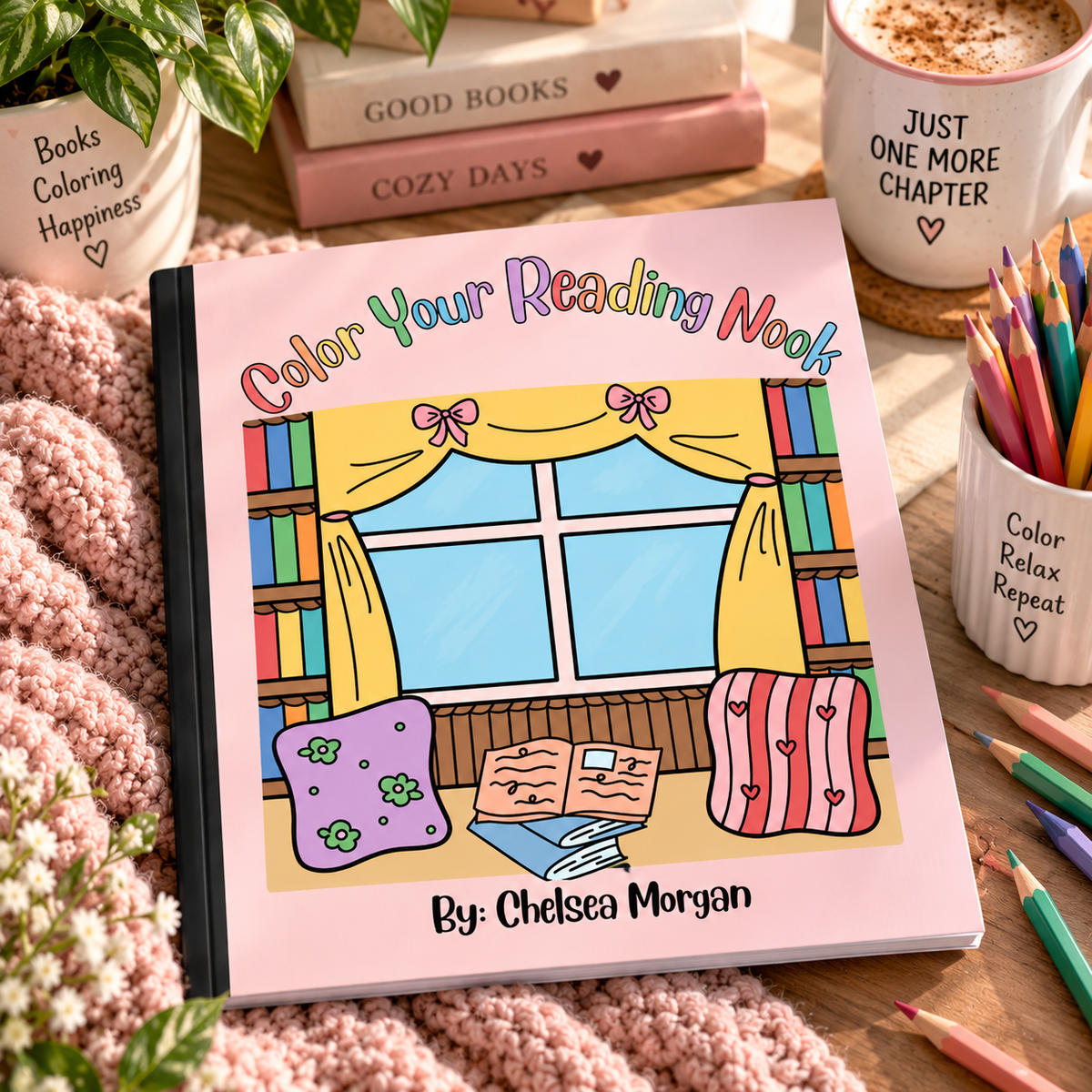 Color Your Reading Nook | Cozy Adult Coloring Book for Book Lovers